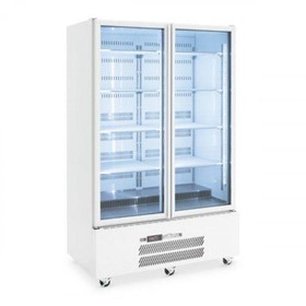 Quartz Star - Two Glass Door Upright Refrigerator HQS2GDCB
