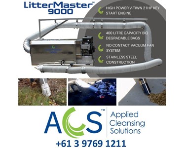 Litter Master - Outdoor Litter Vacuum | Litter Master 9000 | Bulk Litter & Leaf Vacuum