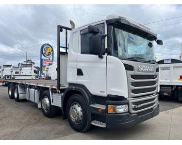 Scania - Used Tray Truck | G480 8x4 with Forklift Frame