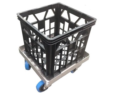 Single Milk Crate Dolly Stainless Steel