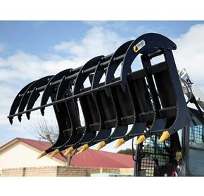Himac Heavy-Duty Skid Steer Claw Grapple  Himac Heavy-Duty Skid Steer Claw Grapple