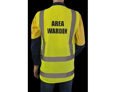 Proactive Group Australia - Zip Up Warden Vest - Yellow Warden