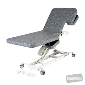 Cardiology Table w/ Electric Back Rest Dual Cut Outs