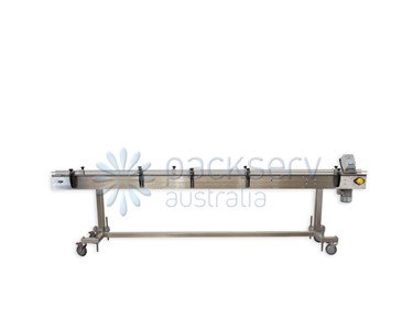 Packserv Manufacturing - 3.6m Stainless Steel Slat Conveyor | PSC-6-3.6