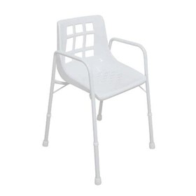 Shower Chair With Arms | Treated Steel 200kg SWL