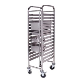 Gastronorm Trolley 15 Tier Stainless Steel Trolley Suits GN 1/1 Pans