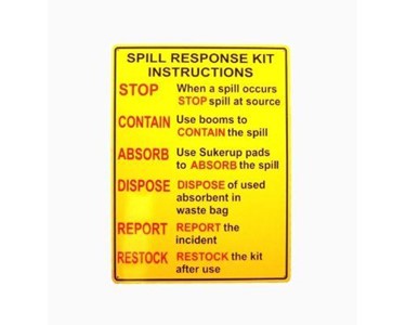Spill Station - Spill Kit Instruction Sign | 450x600mm