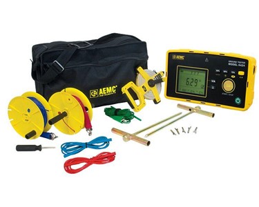 AEMC - Digital 2-Pole & 3-Pole Ground Resistance Tester 150-ft Kit | 6424