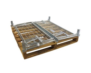 Pallet Cage | 900H Clamp On with Hardwood Pallet