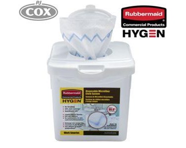 Rubbermaid - HYGEN Microfibre Single Use Cloth w/ 99.9% Microbe Removal