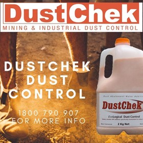 Dust Suppression | DustChek for Dust Control | Australian Made