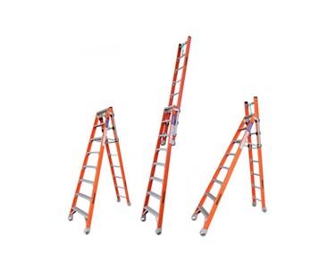 Indalex - Fibreglass Step Extension Ladder | Pro-Series 2.4m - 4.3m