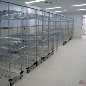 IntraSpace- IntraMed Overhead Track Wire Shelving