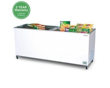 Bromic - Chest Freezer with Stainless Steel Lids and Glass sliding lids 