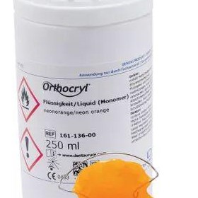 Acrylic Resin | Orthocryl Liquid Neon Orange DG