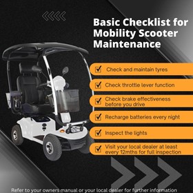 Basic Mobility Scooter Maintenance Tips