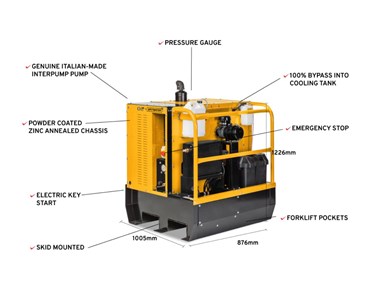 Spitwater - Diesel Pressure Cleaner | HP30250DE Skid-Mounted