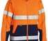 Bisley - Hi Vis Safety Vest | Full Zip Hoodie w/ Tape Orange/Navy, S