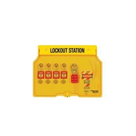 Master Lock Safety Lockout Station - 4 Padlocks
