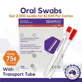Oral Swabs with Transfer Tubes