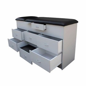Examination Cabinet Couch | Five Deep Drawers