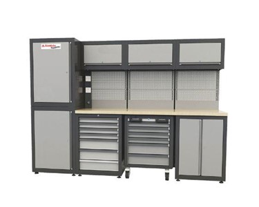 Alemlube - 4-Door Industrial Cabinet Work Tables | AA777400 
