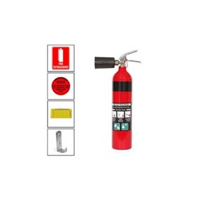2.0kg CO2 Fire Extinguisher - Complete Kit with Signs