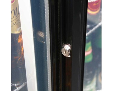 Rhino - Energy Efficient Black Glass Sliding 2-Door Bar Fridge | SG2S-B