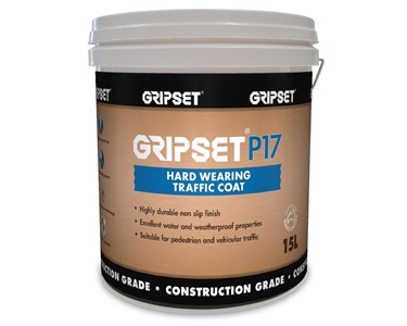 Gripset P17 supplied by Earthco Projects hard wearing traffic coat for pavements