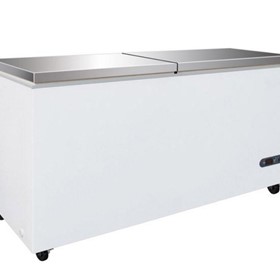 Chest Freezer with Stainless Steel Lids and Glass sliding lids 
