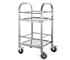 SOGA - 2 Tier Stainless Steel Utility Cart Square 500x500x950