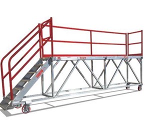 Mobile Work Platform 45-degree Stair Access | SafeLoader 