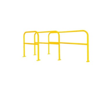 Double Rail U-Bollards - Yellow