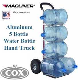Aluminum 5 Bottle Water Handtruck Trolley - Made in the USA