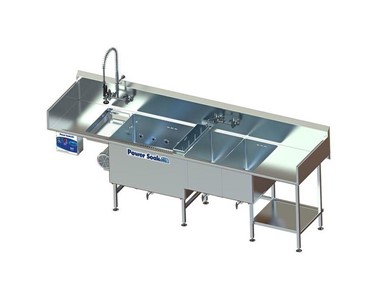 Power Soak - Continuous Motion Pot and Pan Washer with P200 Remote