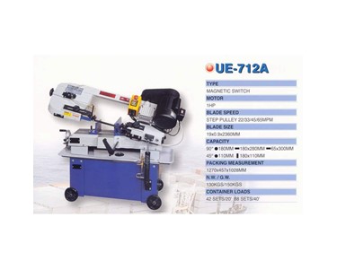 Absolute Machine Tools - Bandsaws | UE-712A