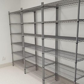 Wire Shelving Protected by Steritouch®
