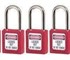 MasterLock - Safety Lockout | 0410 ZENEX Thermoplastic Safety Padlock (RED) 