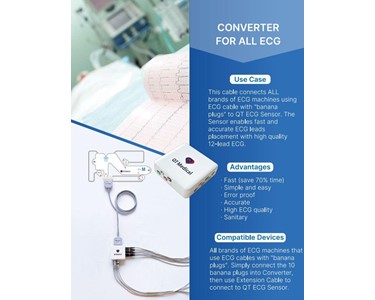 QT MEDICAL - Fast Connect Adult ECG Single Use Electrode Starter Kit