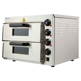 Commercial Countertop Electric Pizza Deck Oven Double – 2.4kW