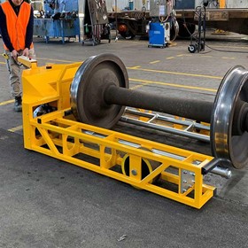 Drum Lifter and Powered Wheelset Mover for Train Bogies