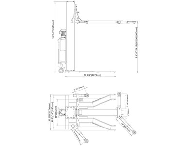 HiLift - Single Post Hoist HSL-1130 2.5 Tonne Movable