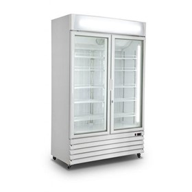 2 Glass Door Upright Freezer