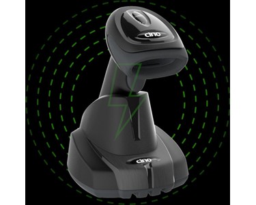 Cino - A678 (Bluetooth) 2D Barcode Scanner with Cradle - WIRELESS CHARGING