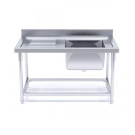 Stainless Steel Sink Bench Single Right Sink 1200 W x 700 D x 850 H 