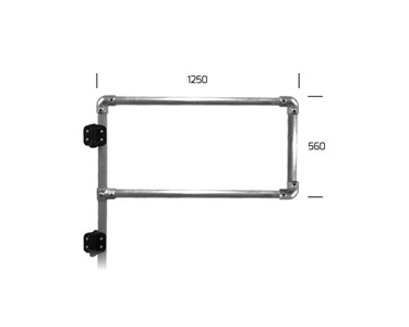 Surex Pedestrian Rail - 1000(H)mm Kits (Gal)