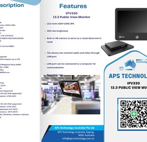 IPV330  - 13.3 Public View Monitor