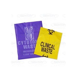 Clinical Waste Bags Yellow 27L 250’s