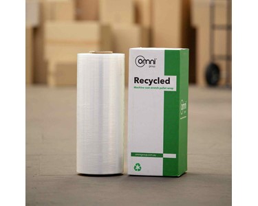 Omni - Recycled Machine Stretch Pallet Wrap - Cast Clear 500mm x 1400m x 20um