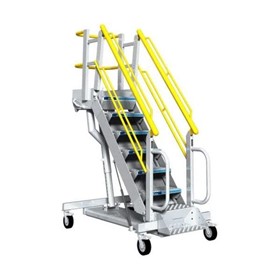 Ground Support Rolling Platform Ladder | G-Series